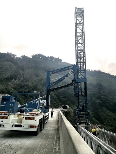 元蔓高速(红河段)全线通车，30多台rb88随行版桥检车保驾护航！